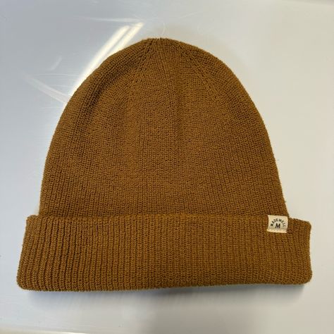 New Without Tags Madewell (Re)Sourced Cotton Cuffed Beanie Camel Brown One Size Madewell Accessories, Warm Palette, Cuffed Beanie, Beanie Hat, Beanie Hats, Brown Color, Madewell, Camel, Cuff