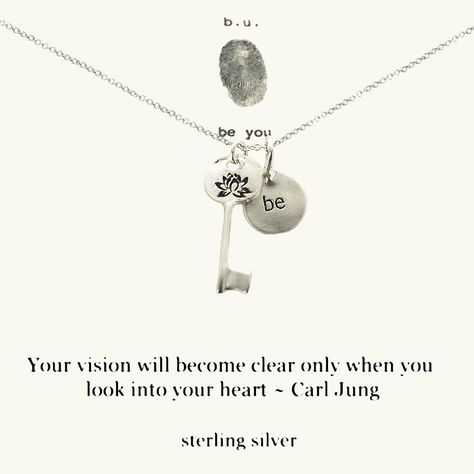 Jung Inspirational Quotes Vision. QuotesGram by @quotesgram Chains Quotes, Necklace Meaning, Jungian Archetypes, Silver Key Necklace, Colleges For Psychology, Carl Jung Quotes, Circle Charm Necklace, Key Quotes, Crazy Diamond