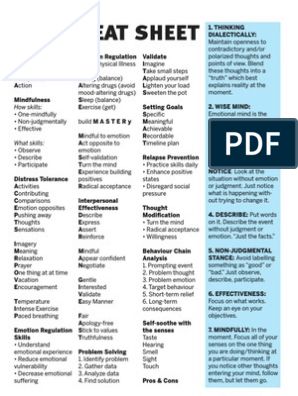 DBT Made Simple | Dialectical Behavior Therapy | Cognitive Behavioral Therapy Dbt Skills Cheat Sheet, Graduate School Organization, Marsha Linehan, Mindfulness Skills, Interpersonal Effectiveness, Distress Tolerance, Student Info, Dbt Skills, Behavior Therapy