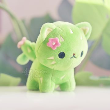 Cute Stuffies Aesthetic, Patchwork Plushies, Cute Cat Plushies, Kawaii Squishies, Cactus Cat, Cute Store, Cute Squishies, Kawaii Plush, Kawaii Plushies