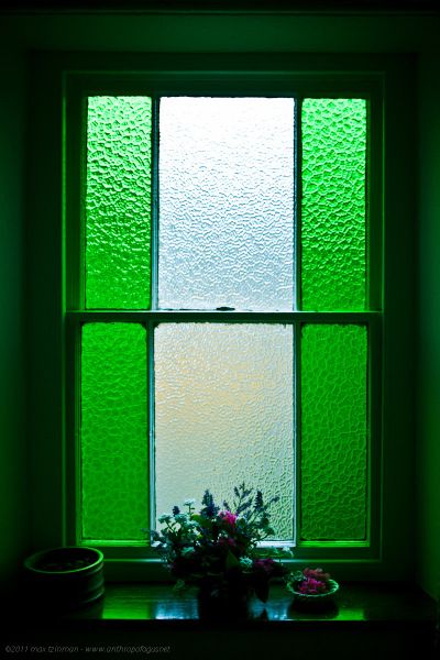 Green Glass Window, Green Stained Glass Window, Window Uk, Green Glass Door, Window Stained, Town Houses, Green Windows, Indoor Window, Modern Metropolis