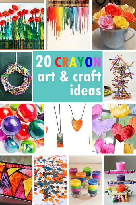 Crayon art! Crayon crafts and melted crayon art for kids and adults. Melted Crayon Jewelry Diy, Crayon Melting Art Ideas, Crayon Drip Art, Old Colored Pencil Crafts, Crayon Art Melted Diy, Crayon Art Projects, Old Crayon Crafts, Crayon Melt Art, Crayon Projects