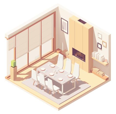 Apartment Rooms, Isometric Rooms, Dining Room Interior, House Flippers, Dining Interior, Isometric Drawing, Student Room, Isometric Art, Shower Cabin