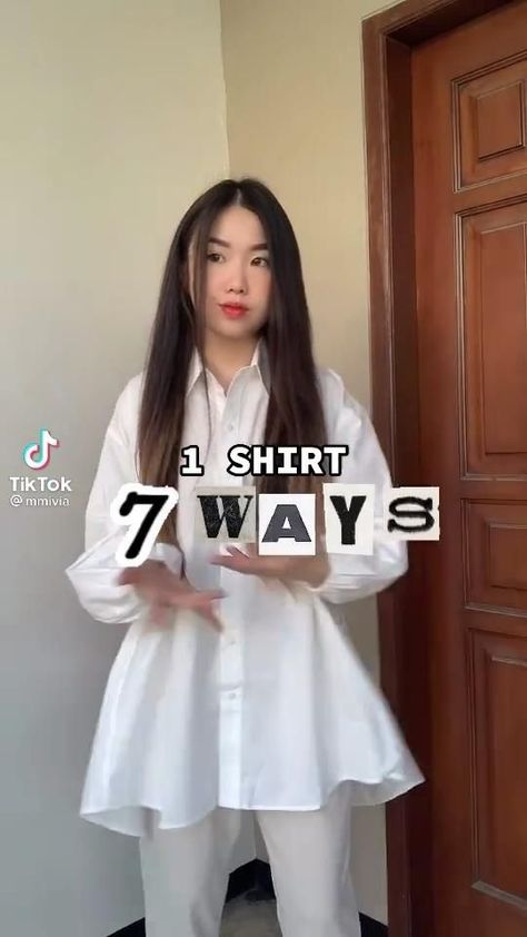 Korean Style Party Dress, White Polo Aesthetic Outfit, White Polo Dress Outfit, Respectable Outfits, White Polo Outfit Ideas, Kpop Clothing Style, How To Style A White Long Sleeve Shirt, One Base Different Outfits, Polo Outfit Aesthetic