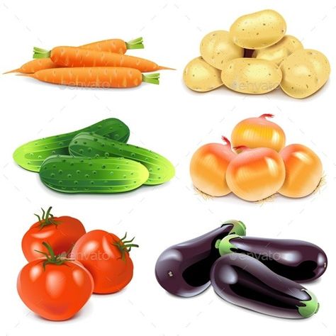 Vector Vegetables, Harvesting Potatoes, Growing Spinach, School Nutrition, Vegetable Pictures, Vegetables Food, Fruit Clipart, Vegetable Illustration, Organic Recipes Healthy