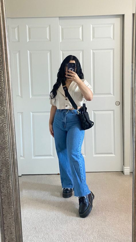 Work Style Mid Size, Plus Outfit Ideas Summer, Mid Size Inspiration, Clothing Inspo Aesthetic Plus Size, Windy Outfits Aesthetic, Spring Causal Outfits For Women, Plus Size Cool Weather Outfits, Outfit Ideas For School Mid Size, Mid Size Casual Outfit Summer