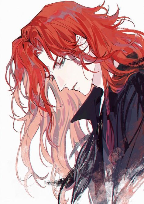 Red Hair Anime Guy, Red Hair Boy, Anime Red Hair, Red Hair Men, 얼굴 드로잉, Cool Anime Guys, Guy Drawing, Character Design Male, 영감을 주는 캐릭터