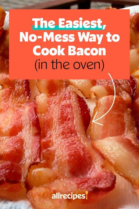 Cooking Bacon In The Oven, Oven Cooked Bacon, Curing Bacon, Oven Baked Bacon, Bacon In The Oven, Easy Bacon, Bacon Recipe, Cooking Bacon, Baked Bacon