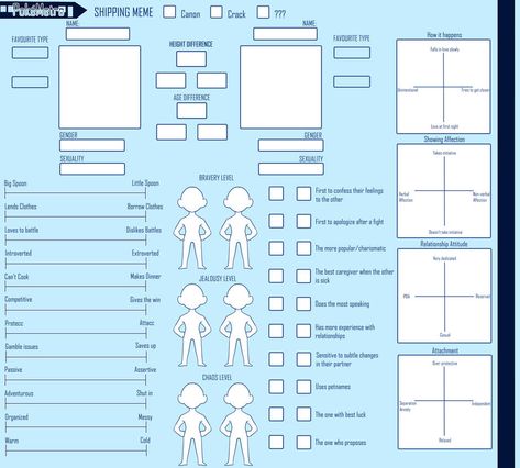 Oc Ship Chart Template, Character Ship Template, Oc Ship Template, My Ship In 5 Minutes Template, Oc Fill Out Sheet, Character Bio Template, Ship Template, Ship Chart, Oc Sheet