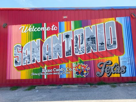 San Antonio Wall Crawl Part 3: Socially Distant Tour of Murals – 20 SOMETHING SA San Antonio Murals, 20 Something, Interactive Art, Enjoy Time, Be Safe, Installation Art, San Antonio, Bright Colors, From Home