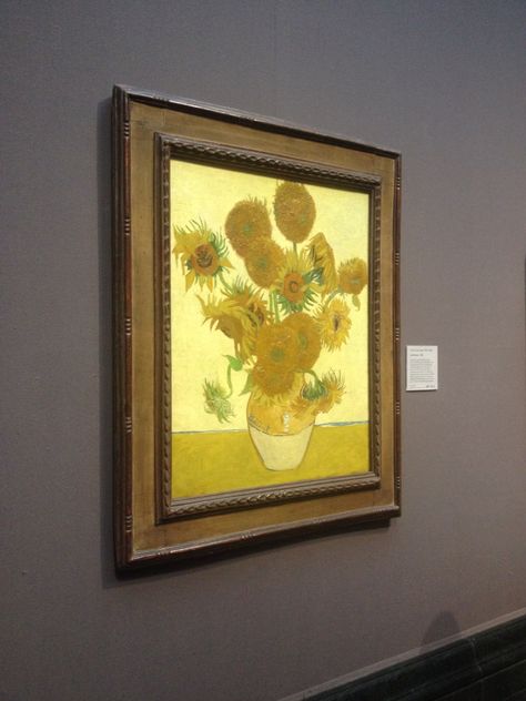 Sunflower Sunflower Van Gogh, Van Gogh Sunflowers, Art Education Resources, Van Gogh Paintings, Van Gogh Art, Mood Instagram, National Gallery, Yellow Painting, Gouache Painting