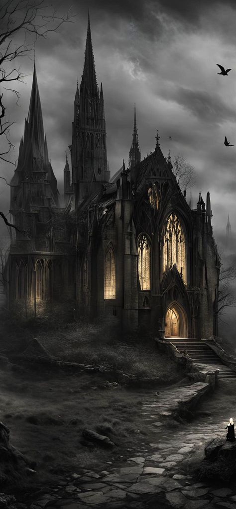 Spooky Castle Aesthetic, Gothic Images Aesthetic, Goth Wallpaper Iphone Dark, Gothic Castle Wallpaper, Fantasy Castle Aesthetic Dark, Haunted Castle Aesthetic, Wlapper Iphone, Castle Ruins Aesthetic, Business Wallpaper Iphone