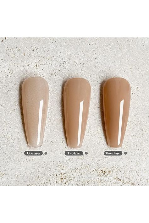 FZANEST Sheer Dark Nude Gel Nail Polish,Jelly Clear Natral Nude Gel Polish Soak Off Tone Color Hema Free Nail Polish Jelly, Nude Gel Polish, Hot Nail Designs, Nails Fall, Hot Nails, Color Tone, Nude Color, Nude Nails, Gel Nail