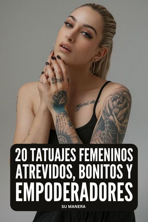 Gurls, Si estás buscando un nuevo tatuaje femenino, ¡tengo algunas ideas increíbles para compartir contigo! Estos preciosos diseños infundirte confianza en ti misma, poder femenino y fuerza. Sumerjámonos. Tattoos For Women, Tattoos