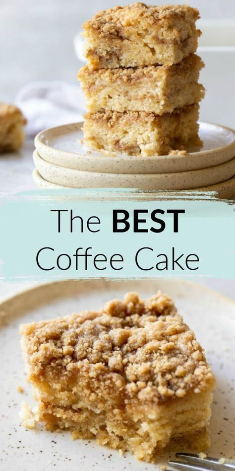 Homemade Coffee Cake Recipe, The Best Coffee Cake, Best Coffee Cake, Cinnamon Streusel Topping, Homemade Coffee Cake, Classic Coffee Cake, Coffee Cake Recipes Easy, Cinnamon Streusel, Coffee Cake Recipe