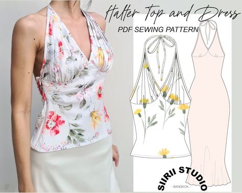 This Patterns & Blueprints item by SiiriiStudio has 2051 favorites from Etsy shoppers. Ships from United States. Listed on 21 Mar, 2023 Halter Top Sewing Pattern, Top Pattern Sewing, Tank Top Sewing Pattern, Halter Dress Pattern, Sewing Top, Halter Top Dress, Summer Sewing, Halter Top Dresses, Couture Mode