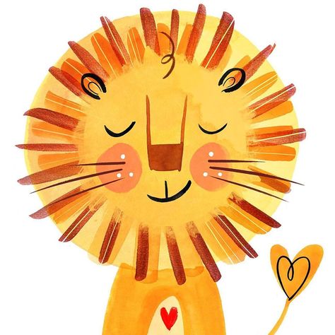 Bold As A Lion, Hand Lettering Design, Illustration Animals, Lion Illustration, Baby Poster, Baby Illustration, Cute Lion, Lion Art, A Lion