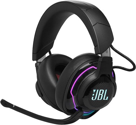 JBL Quantum 910 Headset, Wireless Bluetooth Gaming Headset with Noise Cancelling Technology, Play and Charge Features and Boom Microphone, in Black: Amazon.co.uk: Electronics & Photo Wireless Gaming Headset, Turtle Beach, Gaming Headphones, Noise Cancelling Headphones, Active Noise Cancellation, Wireless Headset, Surround Sound, Gaming Headset, Bluetooth Headset