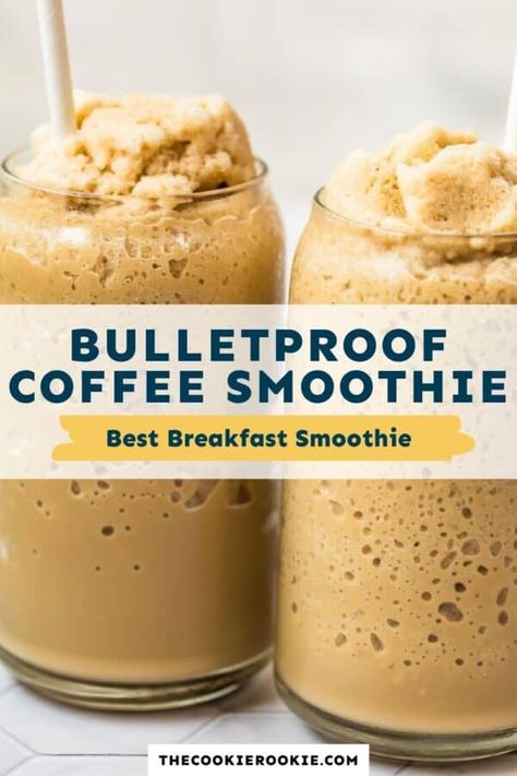 Keto Coffee Smoothie, Coffee Smoothie Recipes, Bulletproof Coffee Recipe, Cold Coffee Recipes, Frozen Coffee, Creamy Coffee, Butter Coffee, Keto Coffee, Ultimate Breakfast