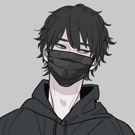 Face Mask Anime Guy, Masked Anime Guy, Zane Romeave, Anime Beanie, Draw Clothes, Male Hoodie, Cap Drawing, Anime Friends, Dark Mask