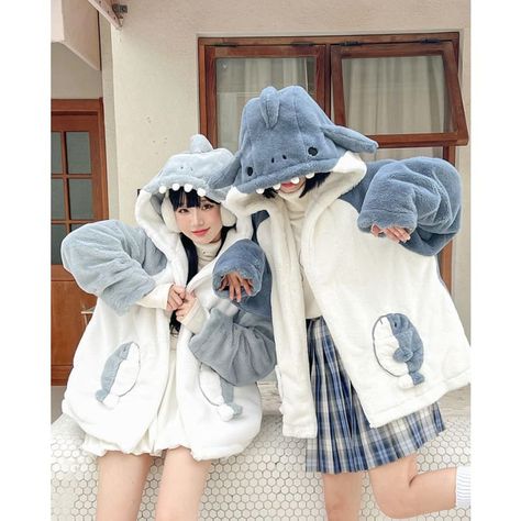 Egirl clothes Cute Cartoon Shark Zipper Hoodie ON266 Cute Shark Outfit, Shark Clothing, Shark Outfit, Shark Jacket Aesthetic, Kawaii Shark Clothes, Shark Stuff, Shark Sweatshirt Hoodie, Shark Clothes, Shark Hoodie