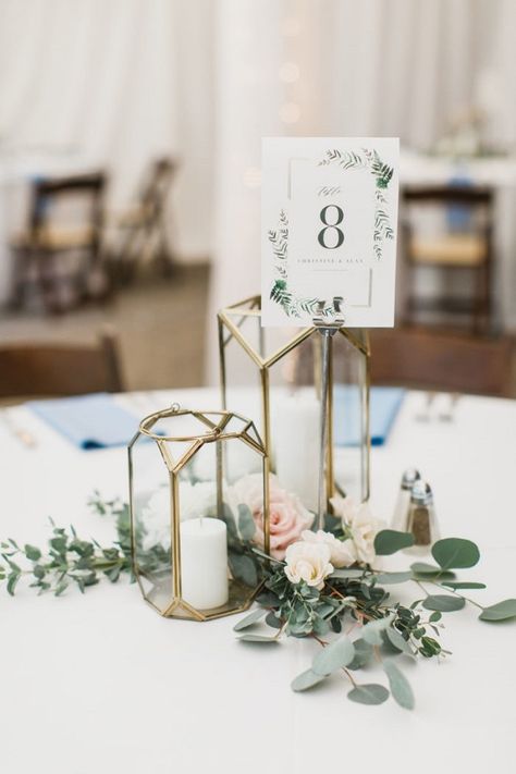 Greenery and Geometric Terrarium wedding Centerpieces Geometric Terrarium Centerpiece, Terrarium Wedding Centerpiece, Dani Leigh, Modern Wedding Centerpieces, Blue Wedding Centerpieces, Terrarium Centerpiece, Terrarium Wedding, Cactus Terrarium, Vibrant Wedding