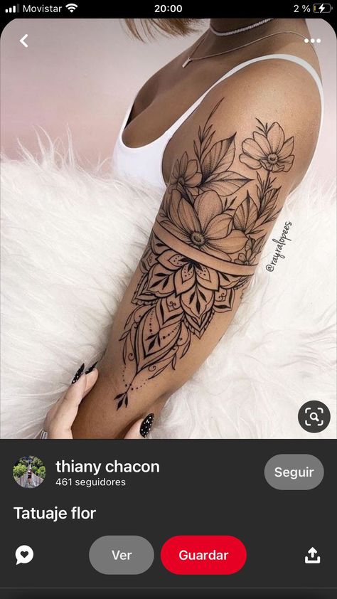 Tattoos For Women Hip, Women Hip Tattoos, Mandala Tattoo Sleeve Women, Mandala Arm Tattoos, Hip Tattoos, Feminine Tattoo Sleeves, Tattoos For Women Half Sleeve, Hip Tattoos Women, Forearm Tattoo Women