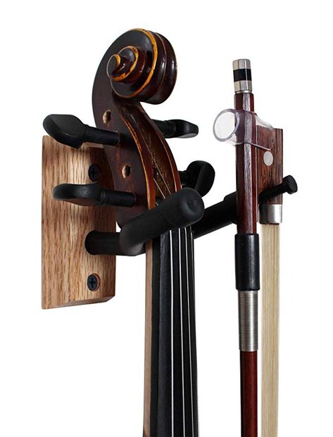 Amazon.com: Vizcaya Hardwood Home & Studio Wall Mount Violin Hanger with Bow Holder(VLH30): Gateway Violin Holder, Violin Strings, Studio Wall, Park View, Diy Holder, Bow Holder, Wooden Decor, Home Studio, Diy Handmade