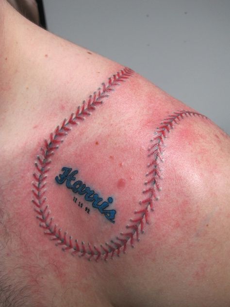 John Tattoo Ideas, Softball Tattoos, John Tattoo, Baseball Tattoo, Baseball Tattoos, Hannah Jones, Brian Dawkins, Girlfriend Jewelry