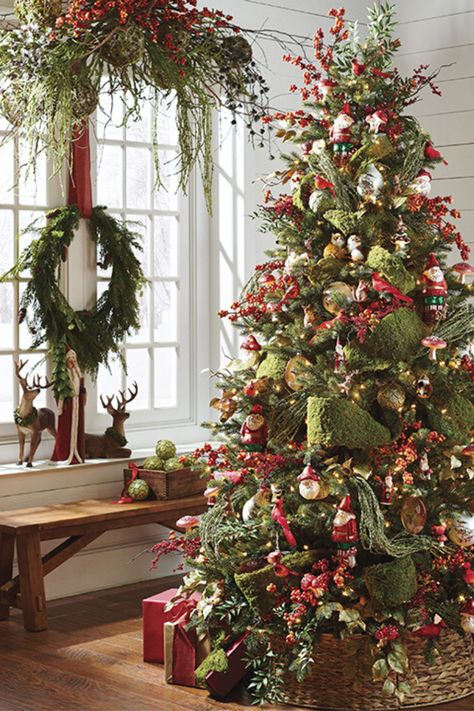 RAZ 2020 Christmas Trees — Trendy Tree Flocked Christmas Trees Decorated, Easter Tree Decorations, Red Christmas Tree, Christmas Tree Inspiration, Traditional Christmas Tree, Ribbon On Christmas Tree, Beautiful Christmas Trees, Rustic Christmas Tree, Christmas Tree Themes