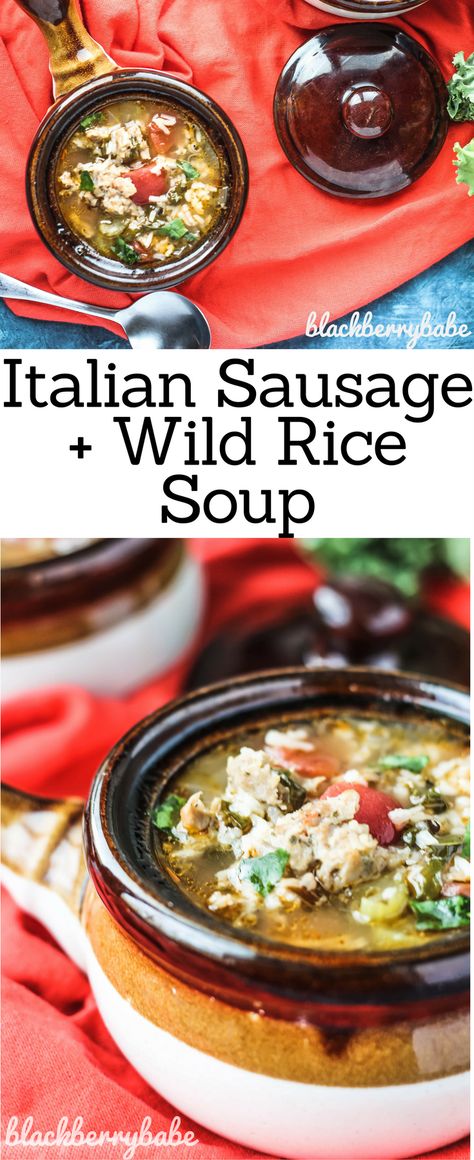 Sausage And Wild Rice Soup, Sausage And Rice Soup, Soup With Collard Greens, Collard Greens Soup, Swiss Chard Soup, Soup Sausage, Collard Green Soup, Chard Soup, Greens Soup