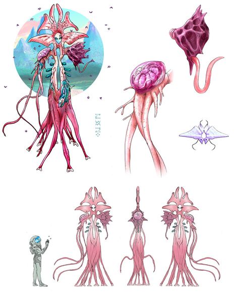 Alien Character, Alien Concept, Alien Design, Alien Concept Art, Monster Concept Art, Alien Creatures, Fantasy Creatures Art, Robot Concept Art, Monster Design