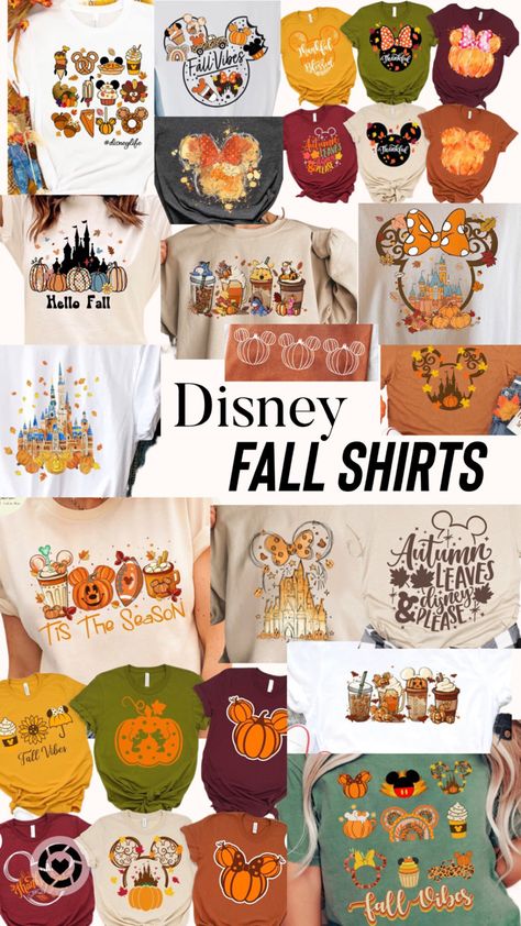 Fall Disneyland Shirts, Disney Shirts For Family Halloween, Disney Halloween Shirts Family, Disney Thanksgiving Shirt, Halloween Disney Family Shirts, Fall Disney Shirts For Family, Disney October Family Shirts, Disneyland In September Outfits, Fall Disney Shirt