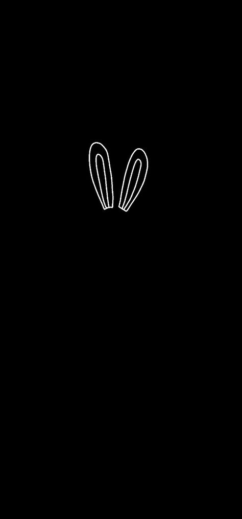 Black Bunny, Bunny Wallpaper, Aesthetic Backgrounds, Black Aesthetic, Cute Black, Phone Wallpaper, White And Black, Iphone, Quick Saves