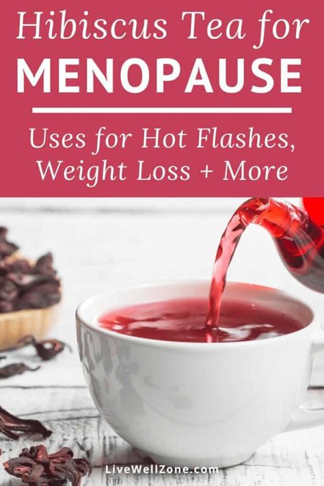 When it comes to natural menopause remedies, hibiscus tea can provide relief from hot flashes, menopause weight gain and other menopause symptoms. Learn more about the benefits of this hormone balancing menopause tea! Hibiscus Tea Benefits, Top Questions, Weight Gain Supplements, Agnus Castus, Low Estrogen Symptoms, Low Estrogen, Natural Hormones, Tea Benefits, Hibiscus Tea