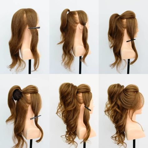 Sanggul Modern, Hair Formal, Hairstyles For Medium Length Hair Easy, Long Hair Wedding Styles, Easy Hairstyle, Cute Hairstyles For Medium Hair, Front Hair Styles, Long Hai, Peinados Fáciles Para Cabello Corto