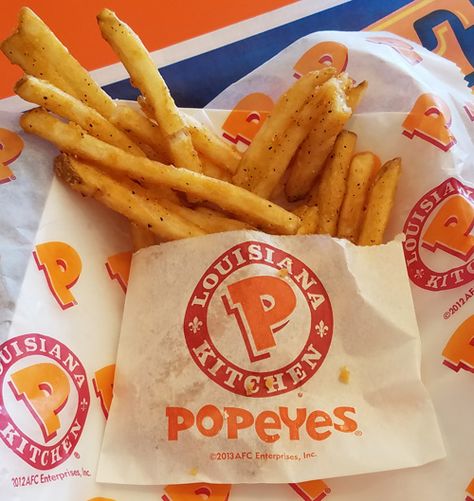 Richard Reviews Everything : Popeyes Louisiana Kitchen Cajun Fries Popeyes Fries, Popeyes Food, Popeyes Louisiana Kitchen, Cajun Fries, Louisiana Kitchen, Franchise Food, Healthy Drinks Smoothies, Fries Recipe, Fast Food Restaurant