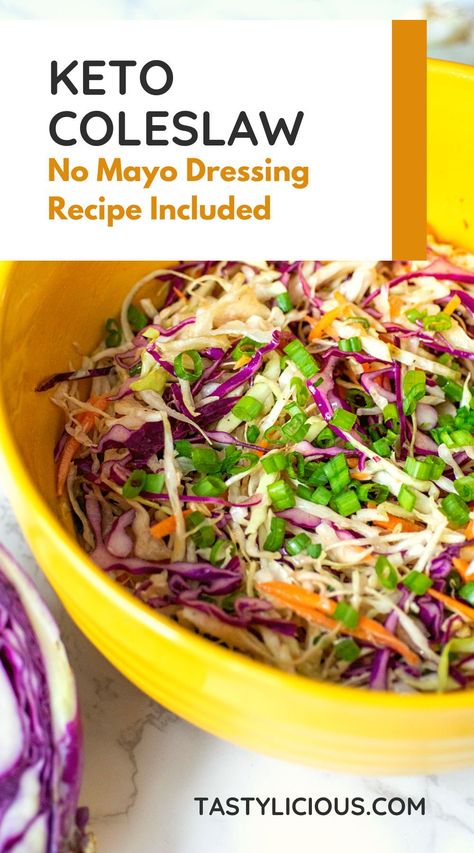 keto coleslaw no mayo | keto friendly coleslaw | Easy Keto Coleslaw Recipe | Keto Coleslaw & Salad Dressing Recipe | Low Carb Keto Coleslaw Recipe | Easy Low Carb & Keto Coleslaw Recipe Keto Coleslaw Low Carb, Coleslaw Dressing No Mayo, Mayo Dressing Recipe, Keto Coleslaw Dressing, Oil And Vinegar Coleslaw, Coleslaw With Vinegar Dressing, Coleslaw No Mayo, Coleslaw Keto, Keto Coleslaw Recipe