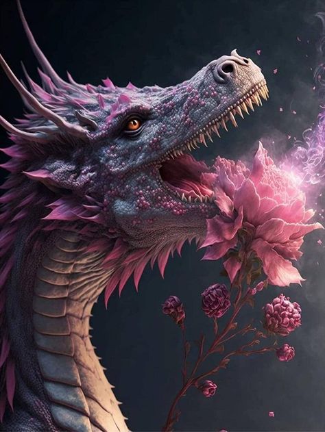 Tikki Y Plagg, Dragon Artwork Fantasy, Cool Dragons, Pink Dragon, Beautiful Dragon, Dragon Pictures, Dragon Pattern, Dragon Artwork, Cute Dragons