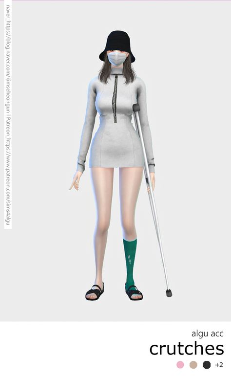 Crutches, Sims 4 Mods, Sims Cc, Sims 4, Clothes