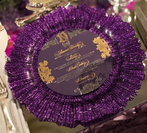 Purple And Gold Wedding, Ballroom Reception, Purple Color Palettes, Purple Birthday, Purple Party, Purple Decor, Wedding Inside, Church Ceremony, Luxe Wedding