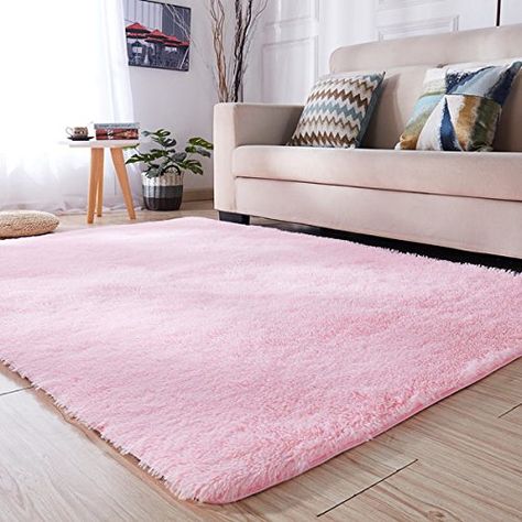 Soft Nursery Rug, Girls Room Rugs, Nursery Room Rugs, Kid Room Carpet, Carpets For Kids, Fluffy Rug, Plush Rug, Pink Area Rug, Room Carpet