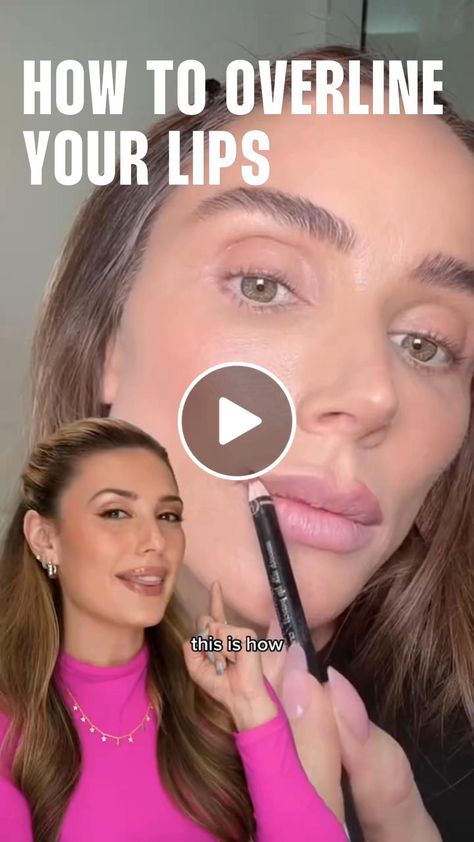 Lemon8 · How to overline your lips!  · @Victorialyn How To Overline Your Lips, Overline Lips, Your Lips, Hailey Bieber, Makeup Tips, Lips, Let It Be, Makeup, Beauty