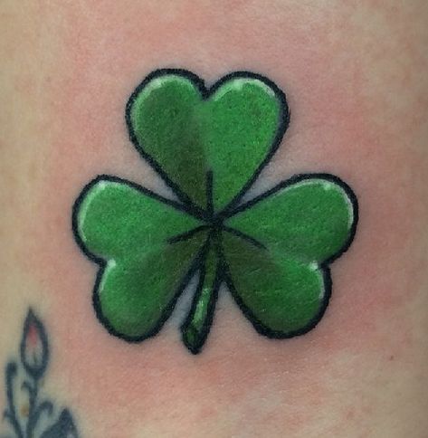 Irish Clover Tattoo, Irish Shamrock Tattoo, Shamrock Tattoo, Leaf Clover Tattoo, Bow Tattoo Designs, Four Leaf Clover Tattoo, Clover Tattoo, Shamrock Tattoos, Irish Tattoos