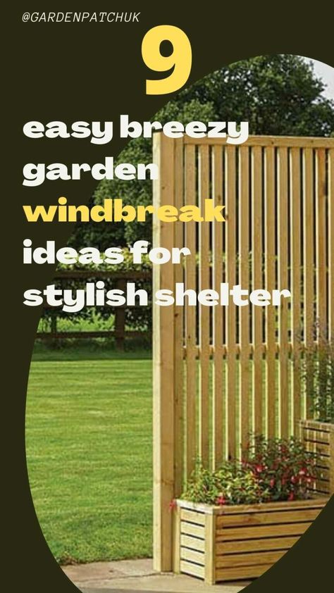 9 Easy Breezy Garden Windbreak Ideas for Stylish Shelter 10 Wooden Garden Screening Ideas, Windbreaks For Gardens, Wind Screen Ideas, Divider Fence Ideas, Wind Breaks For Gardens, Garden Dividers Ideas, Wind Break Ideas Backyards, Diy Wind Break Ideas, Wind Break For Garden