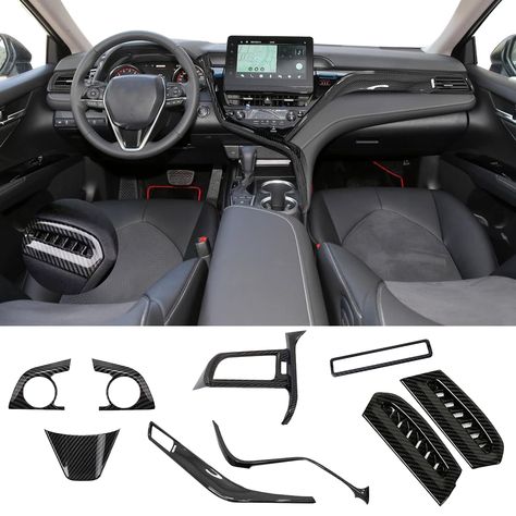 PRICES MAY VARY. 🌟Model: Only fit for 2021 2022 2023 Toyota Camry XSE XLE Hybrid SE LE. Not available for othe car models.(Please carefully check whether your vehicle is suitable for this product before buying). 🌟Material: This product is made of high-quality ABS material. This is special design for decorating car interiors, bringing an upgraded and customized appearance to your vehicle. 🌟Protective effect: Protecting your vehicle from scratches and abrasion, and can also cover original scrat 2023 Toyota Camry Xse, Toyota Camry Xse, Camry Xse, Toyota Camry Le, Rv Tires, Car Interiors, Outlet Cover, Outlet Covers, Car Wheels