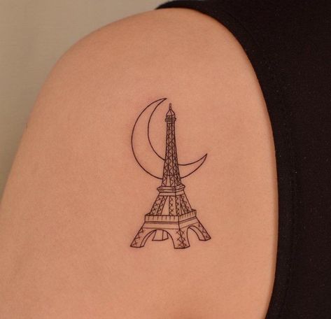 Eiffel Tower Tattoo, Tower Tattoo, France Tattoo, Paris Tattoo, French Tattoo, Becoming A Tattoo Artist, Tattoos Inspiration, Palm Tattoos, Infinity Tattoos