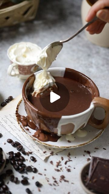 2.1M views · 237K likes | Betul Tunc on Instagram: "This decadent and indulgent hot chocolate recipe surpasses any hot cocoa you’ve had before. Sip it while under a cozy blanket in front of the fire for maximum joy.
 
The Best Rich Hot Chocolate
 
Ingredients:
2 cups milk
2 tbsp granulated sugar 
1 tsp cornstarch *see note
1 1/2 tbsp cocoa powder
1/2 cup dark chocolate chips
1/2 tsp vanilla extract
1/4 tsp instant coffee or 1/4 tsp orange zest (optional) or a pinch of cinnamon
 
For the Topping:
Whipped Cream
 
Instructions:
In a medium saucepan, add milk, sugar, cornstarch, and cocoa powder, and whisk together until combined. Place the saucepan over medium-high heat and heat while stirring occasionally until heated through. Add chocolate chips and continue stirring until chocolate chips m Rich Hot Chocolate, Hot Chocolate Ingredients, Chocolate Ingredients, Hot Drinks Recipes, Hot Cocoa Recipe, Cocoa Recipes, Hot Chocolate Recipe, Chocolate Recipe, Hot Chocolate Recipes