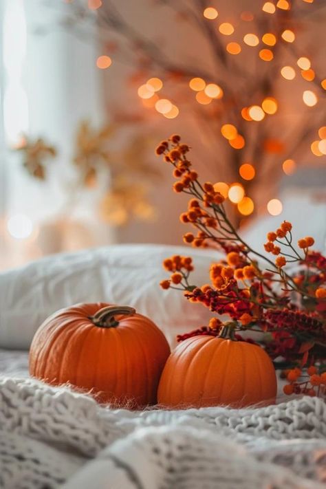 Creating a Relaxing Retreat with Halloween Theme Bedrooms Theme Bedrooms, Dorm Room Wall Art, Halloween Bedroom Decor, Pumpkin Wallpaper, Halloween Bedroom, Fall Wallpapers, Pumpkin Photos, Cute Fall Wallpaper, Autumn Magic