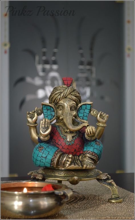 Indian Inspired Decor, Weekend Wishes, Ganesh Ji Images, Sri Ganesh, Bless Our Home, Ganesh Lord, Shri Ganesh Images, Happy Ganesh Chaturthi Images, Red And Turquoise